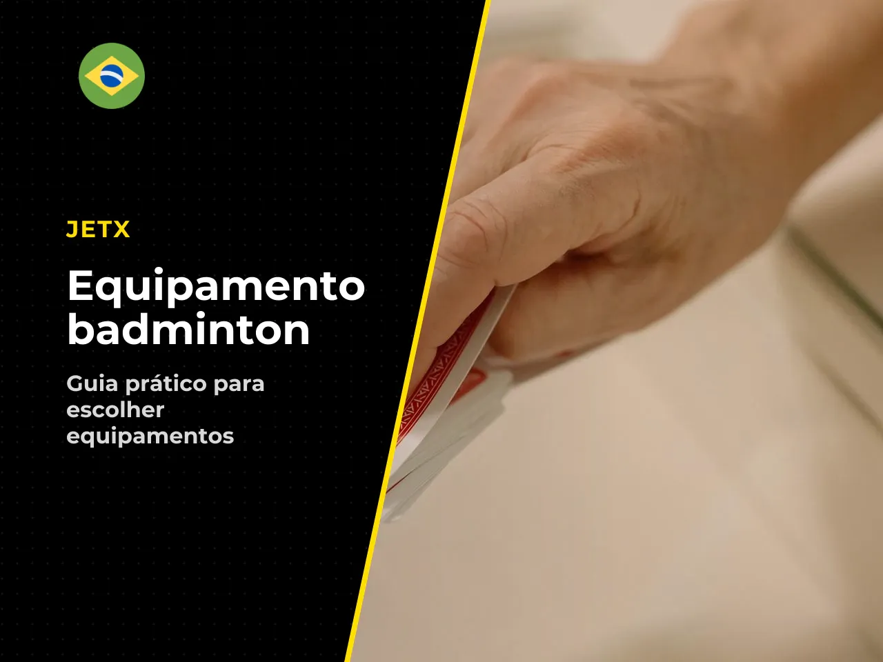O que observar na raquete e na peteca para começar. Na escolha da primeira raquete, priorize modelos com haste flexível e peso na faixa de **80 a 100 gramas**. Modelos mais leves reduzem a fadiga e fa